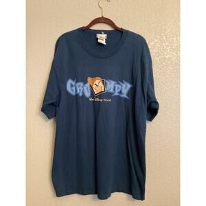 NWT Vintage Disney Parks Walt Disney World Grumpy Snow White Seven Dwarf Shirt L